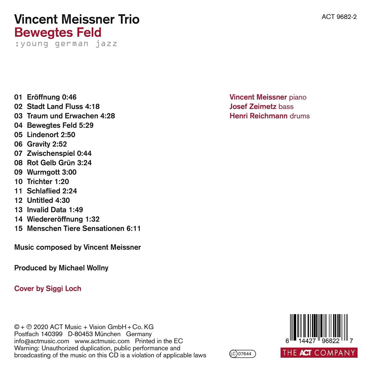 Vincent Meissner Trio (빈첸트 마이스너 트리오) - Bewegtes Feld 