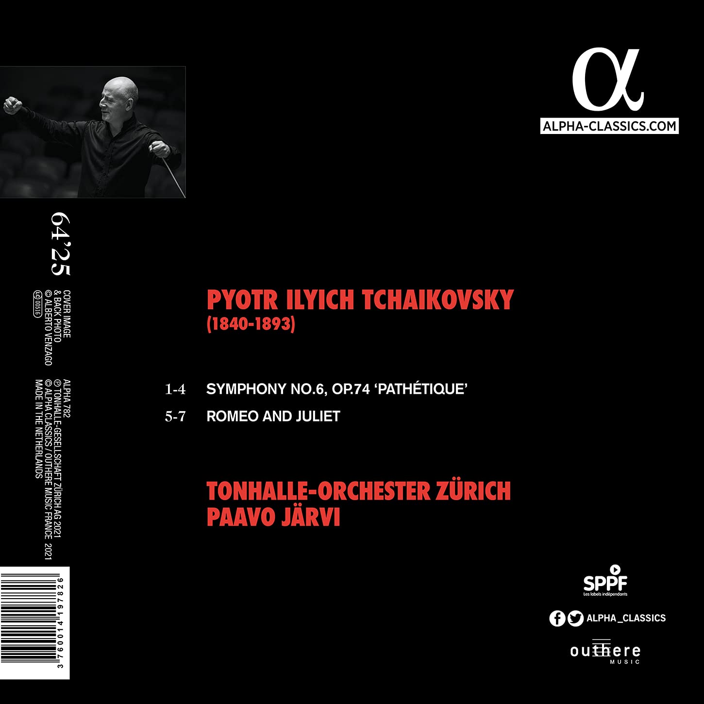 Paavo Jarvi 차이코프스키: 교향곡 6번 - 파보 예르비 (Tchaikovsky: Symphony Op.74 'Pathetique') 