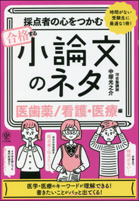 合格する小論文のネタ 醫齒藥/看護.醫療