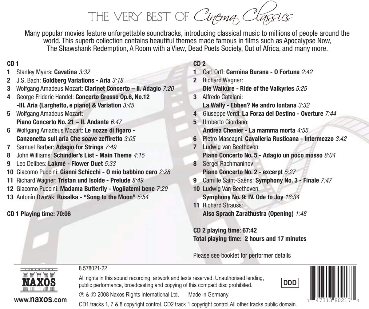 시네마 클래식 베스트 (The Very Best of Cinema Classics) 