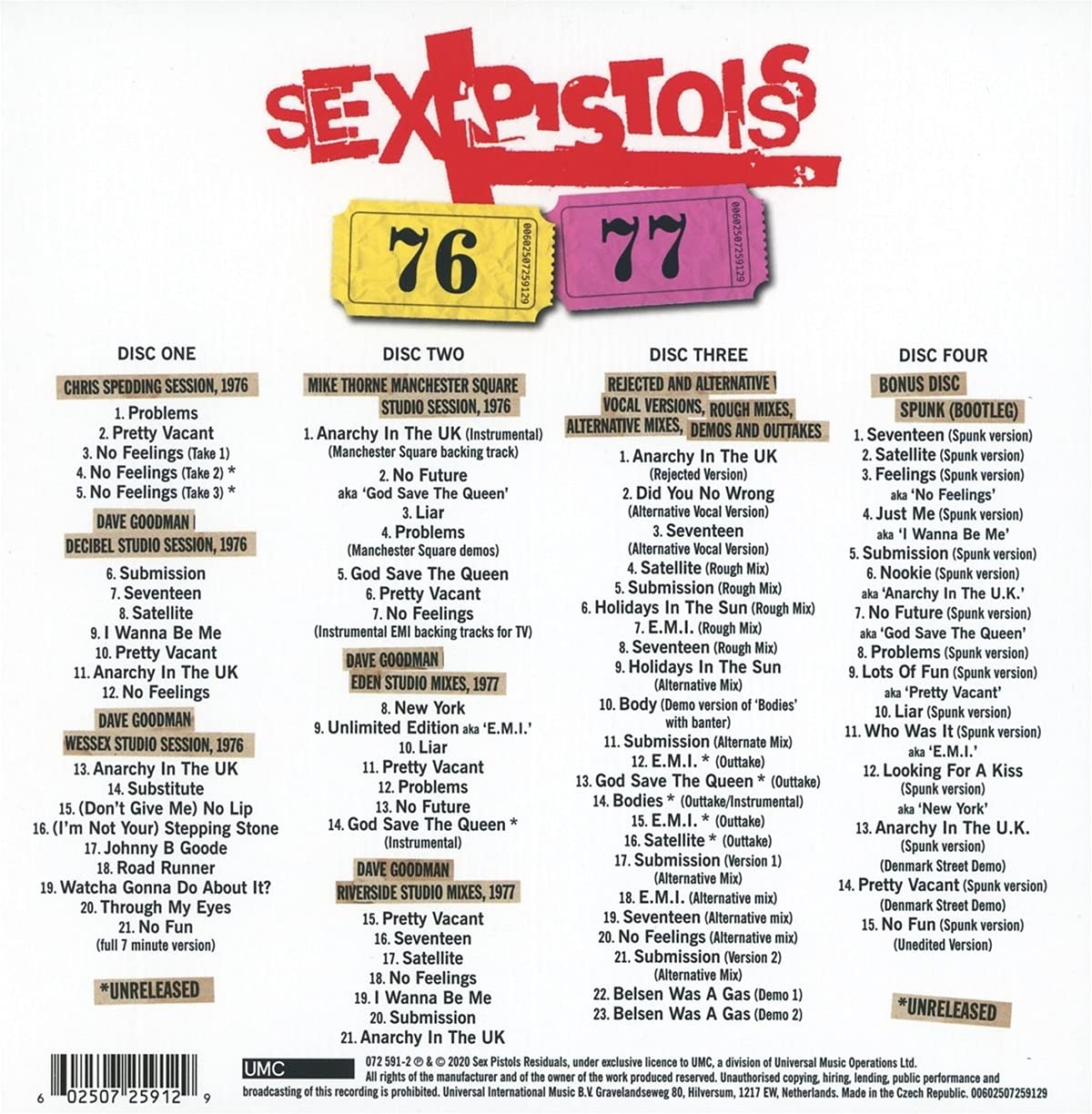 Sex Pistols (섹스 피스톨즈) - 76-77 