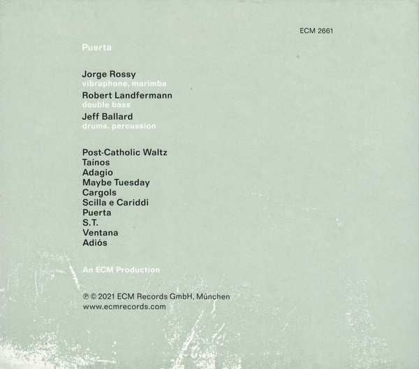 Jorge Rossy / Robert Landfermann / Jeff Ballard (조르제 로시, 로베르트 란트페르만, 제프 밸러드) - Puerta 