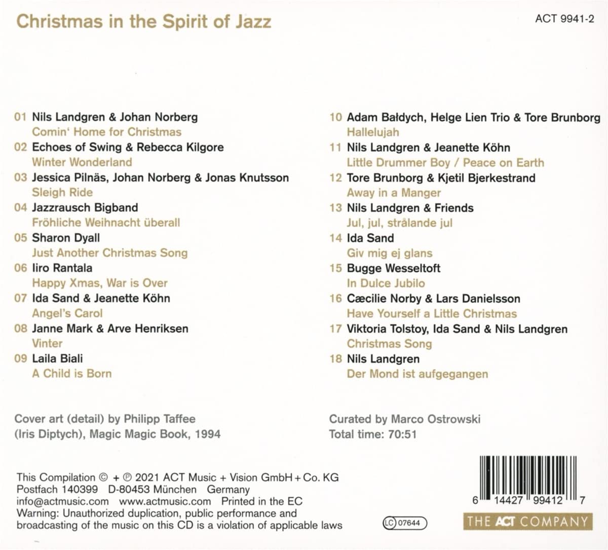 ACT 레이블 크리스마스 컴필레이션 (Christmas in the Spirit of Jazz) 