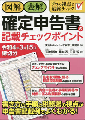 確定申告書の記載チェックポイ 令4年3月