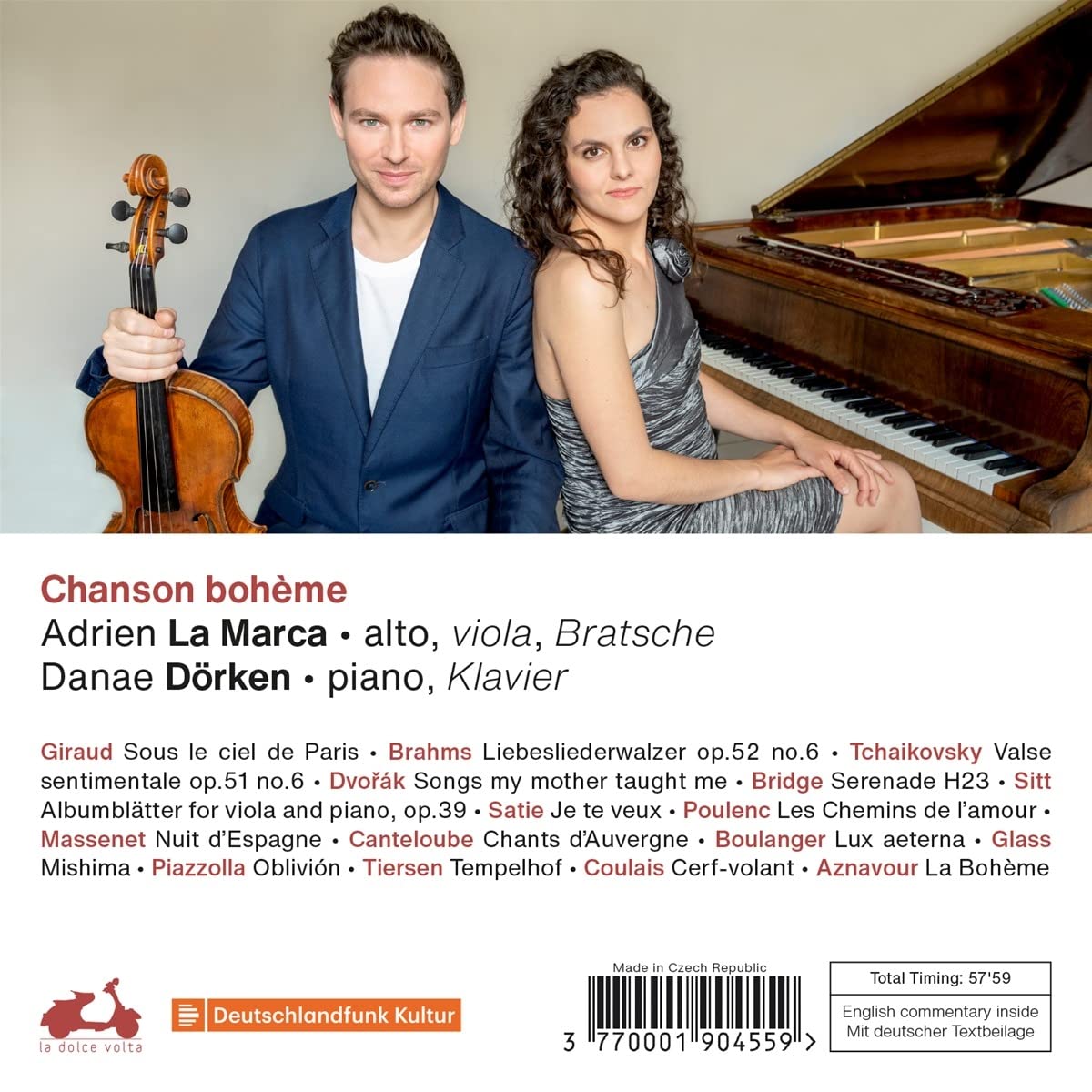 Adrien la Marca / Danae Dorken 비올라와 피아노로 연주한 소품 모음집 (Chanson Boheme)
