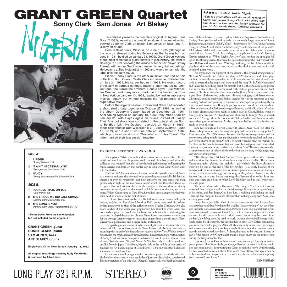 Grant Green (그랜트 그린) - Nigeria [LP] 