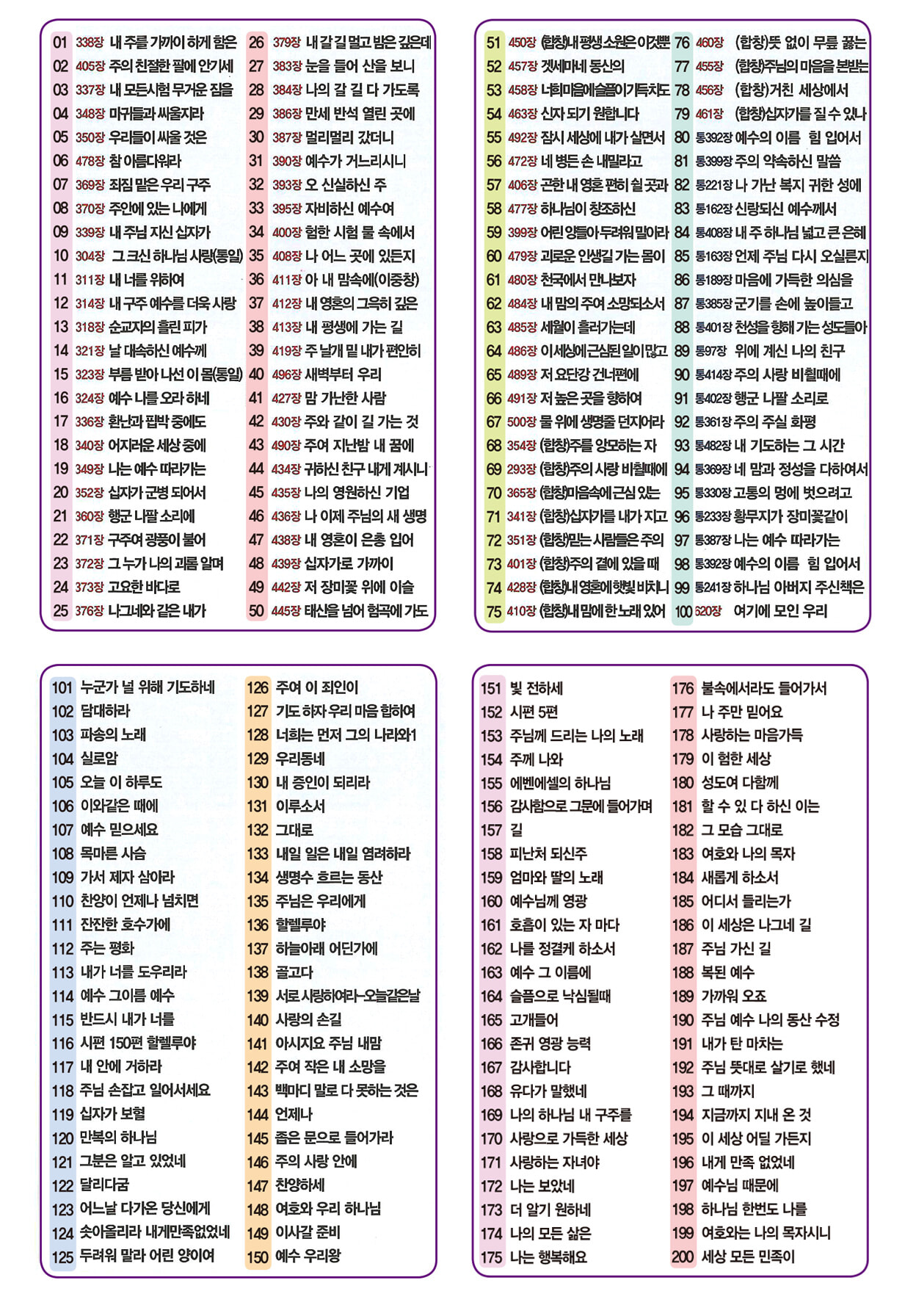 [USB] 한국인이 좋아하는 찬송가 복음성가 200곡 2집 - 내 주를 가까이 