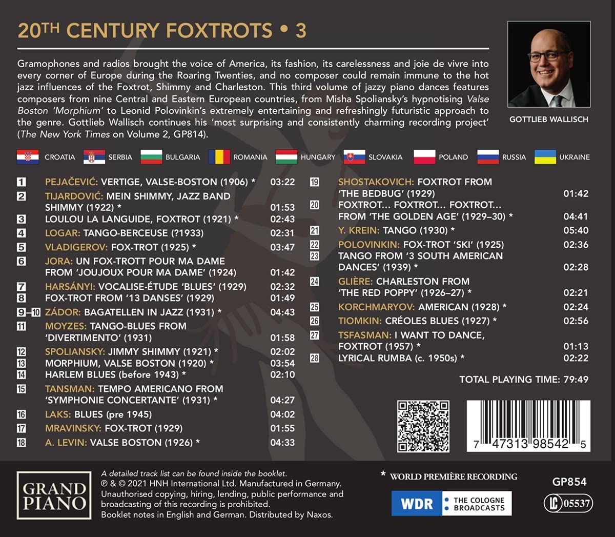Gottlieb Wallisch 20세기 폭스트롯 3집 (20th Century Foxtrots Vol. 3 - Central and Eastern Europe) 