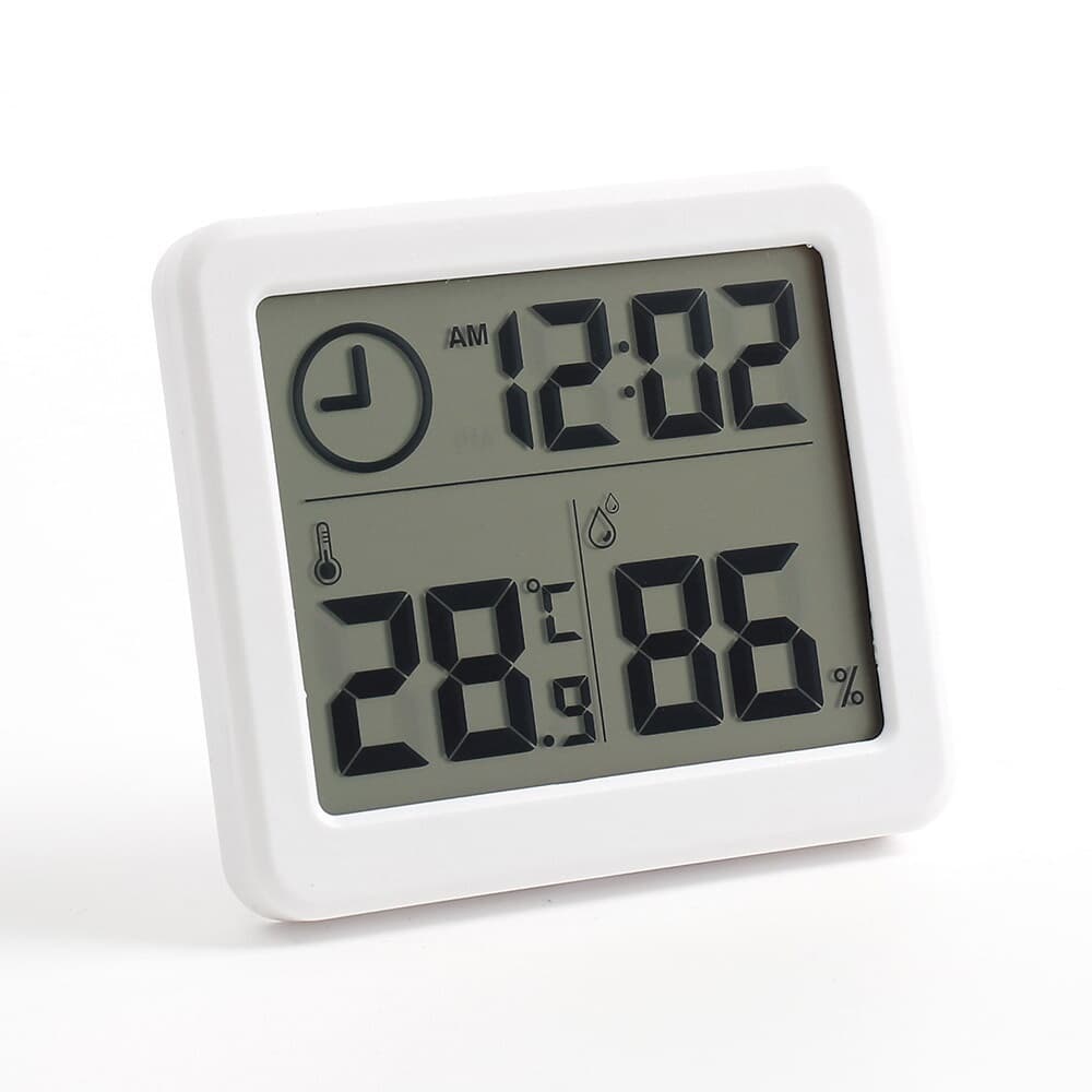 스마트 디지털시계 온습도계 실내온도계 화이트