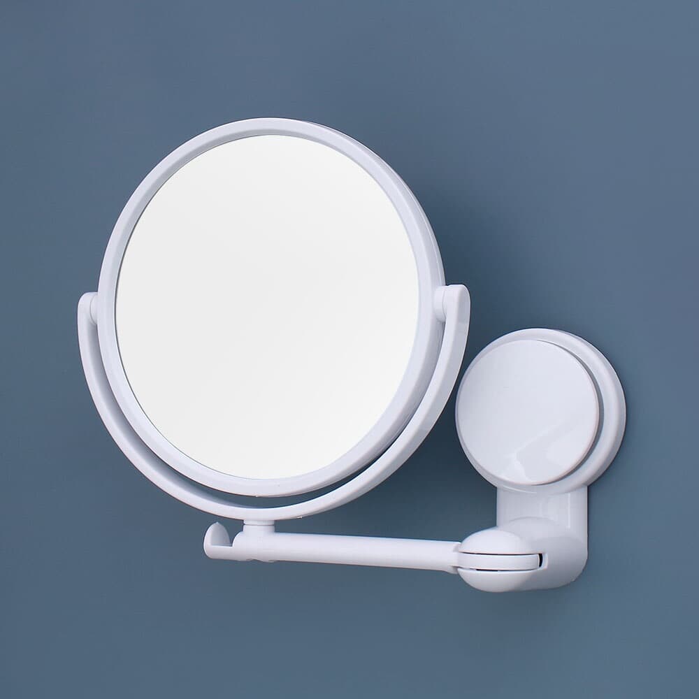강력흡착 360도 회전 벽거울(단면) 화장실거울