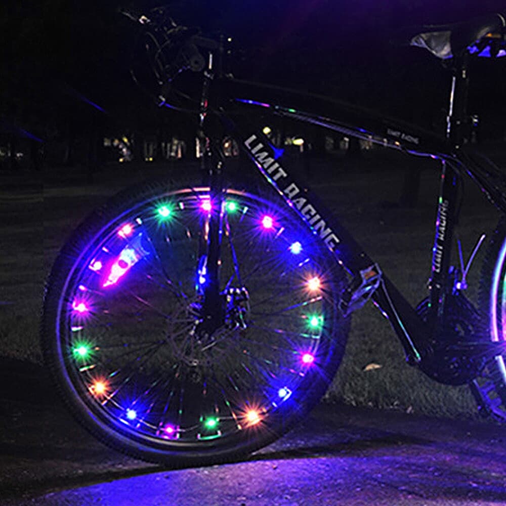 세이프 자전거 LED 와이어 휠라이트(컬러믹스)