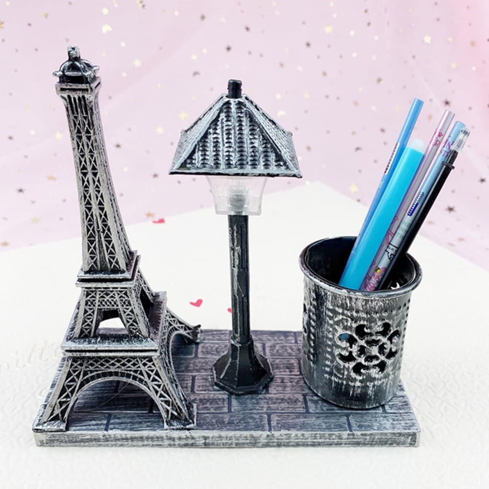 감성조명 가로등 펜꽂이 에펠탑 데스크테리어 연필통