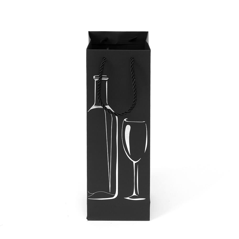 글래스와인 와인 쇼핑백 10p세트(실버) 와인선물