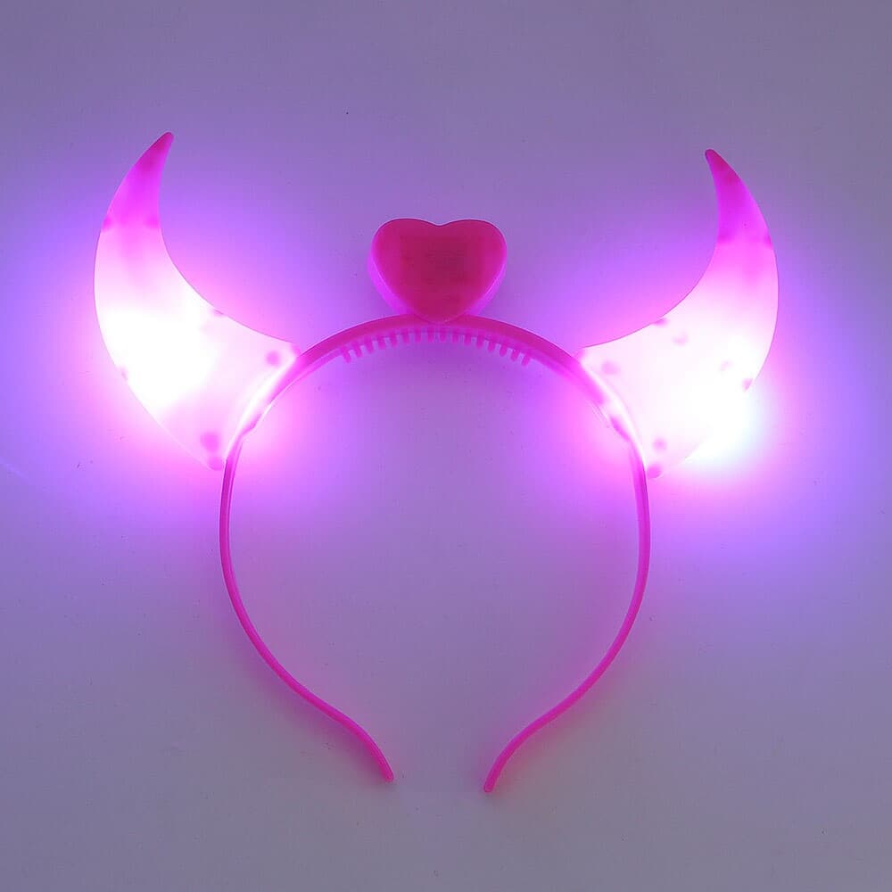 샤이닝 LED 악마 머리띠 발광 파티 이벤트용품