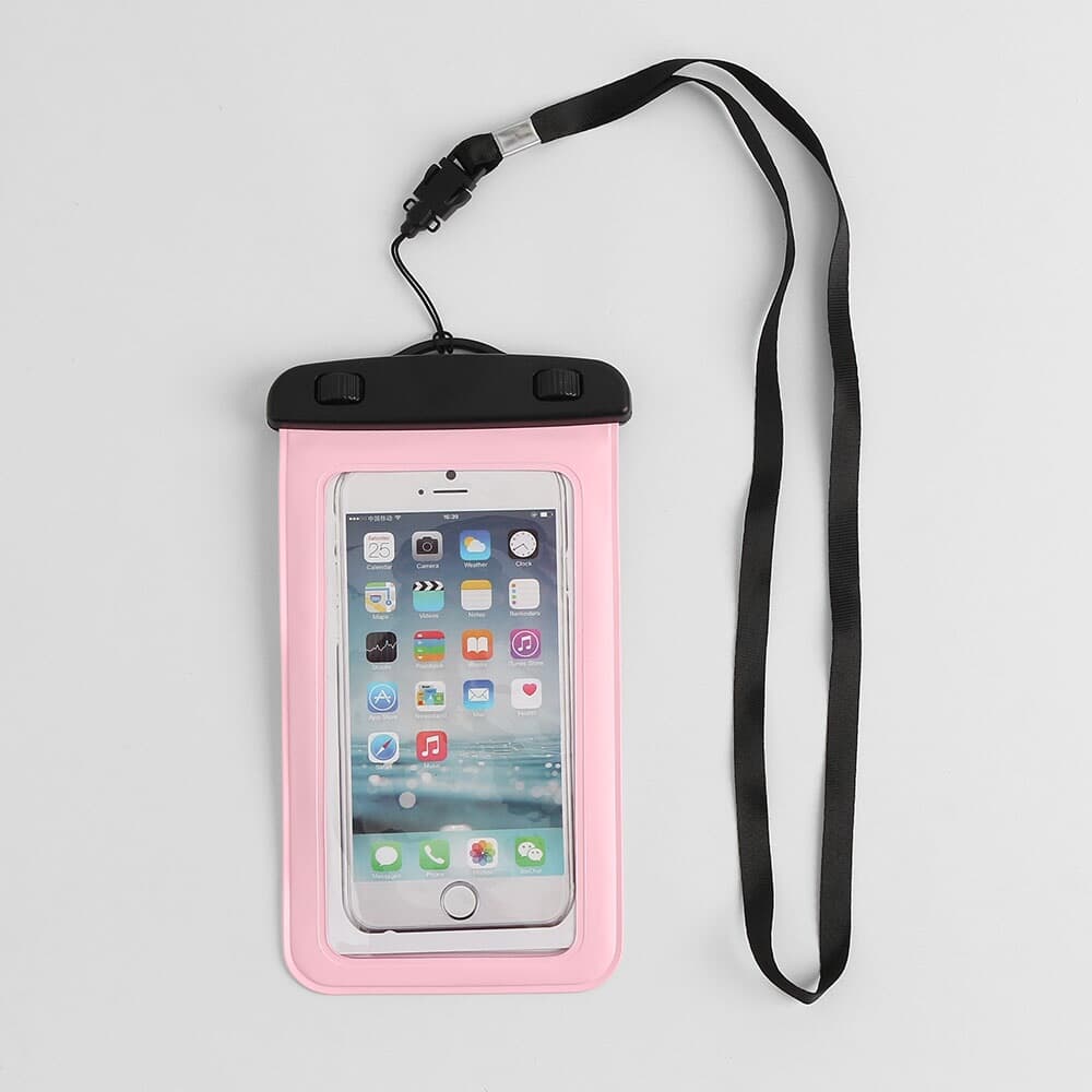 이어폰연결 스마트폰방수팩(핑크)/ IPX8 휴대폰방수팩