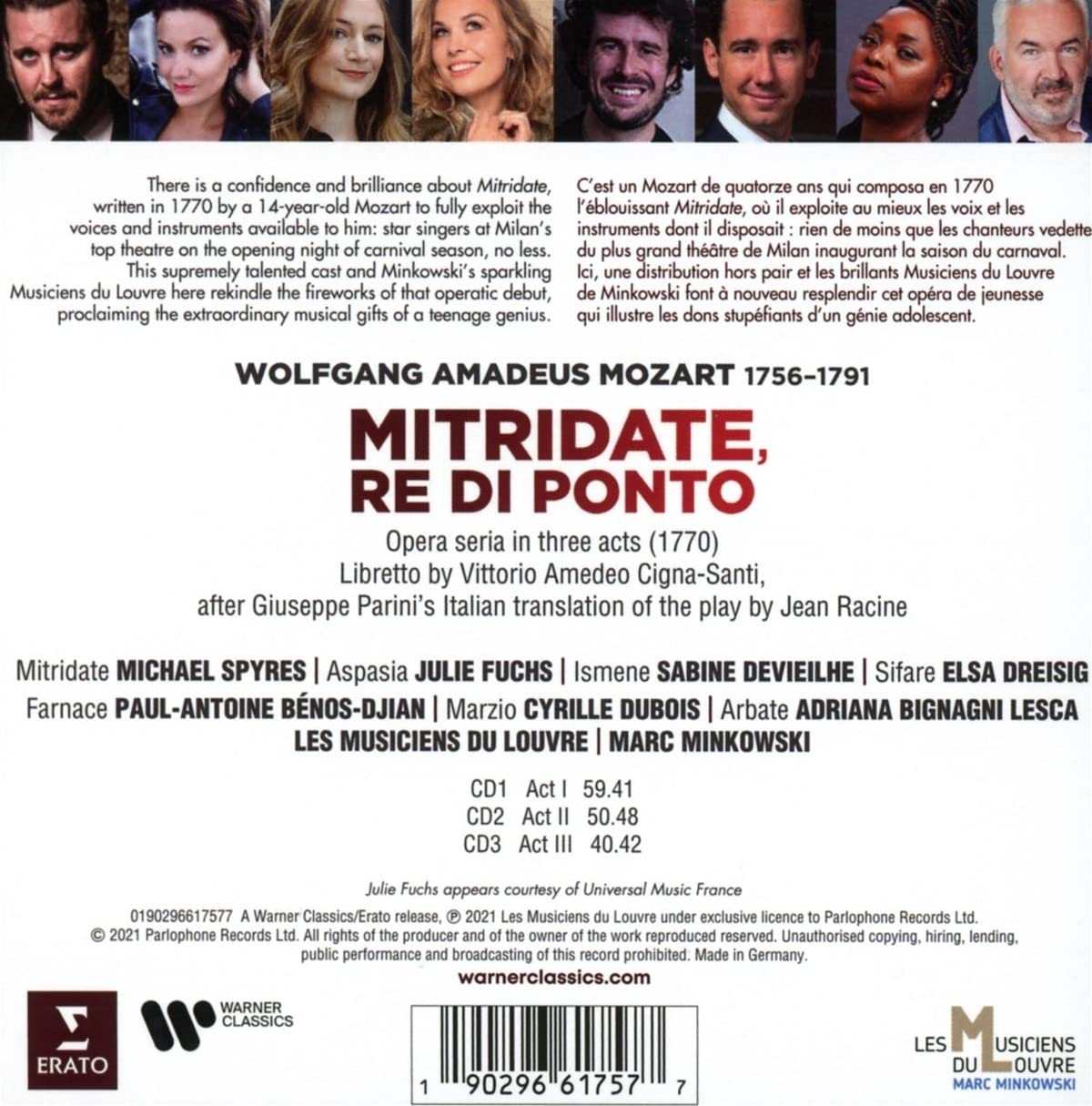 Marc Minkowski 모차르트: 오페라 '미트리다테' (Mozart: Mitridate, Re di Ponto) 