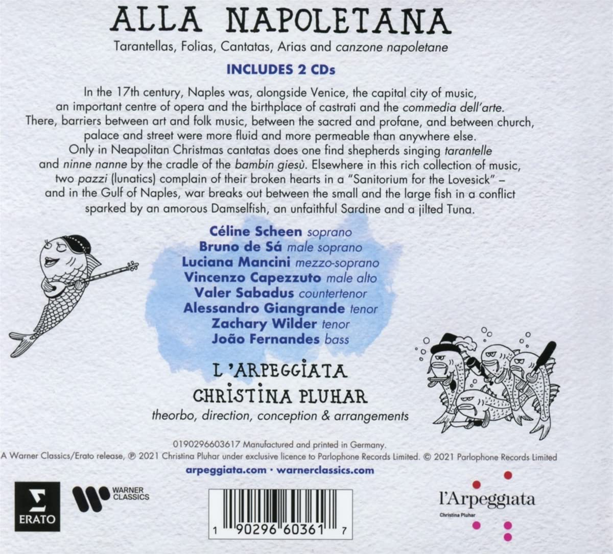 L'Arpeggiata / Christina Pluhar 알라 나폴레타나 (Alla Napoletana) 