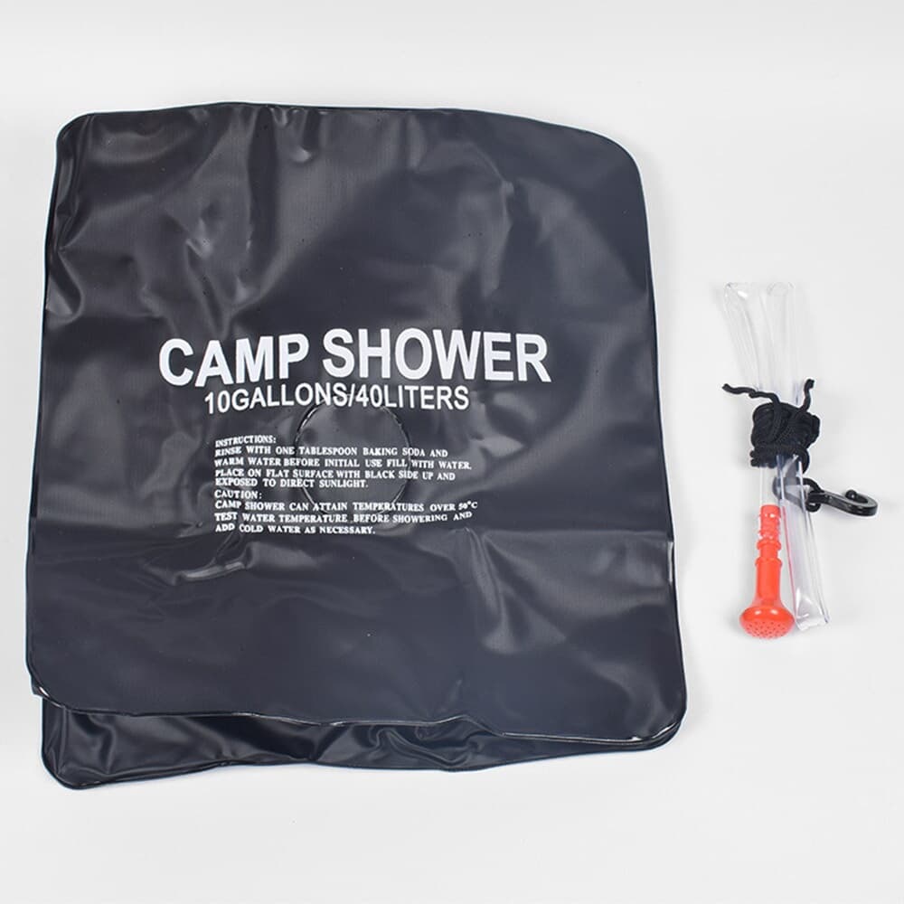 클린업 캠핑 샤워기 40L 간이 휴대용 샤워물통 블랙