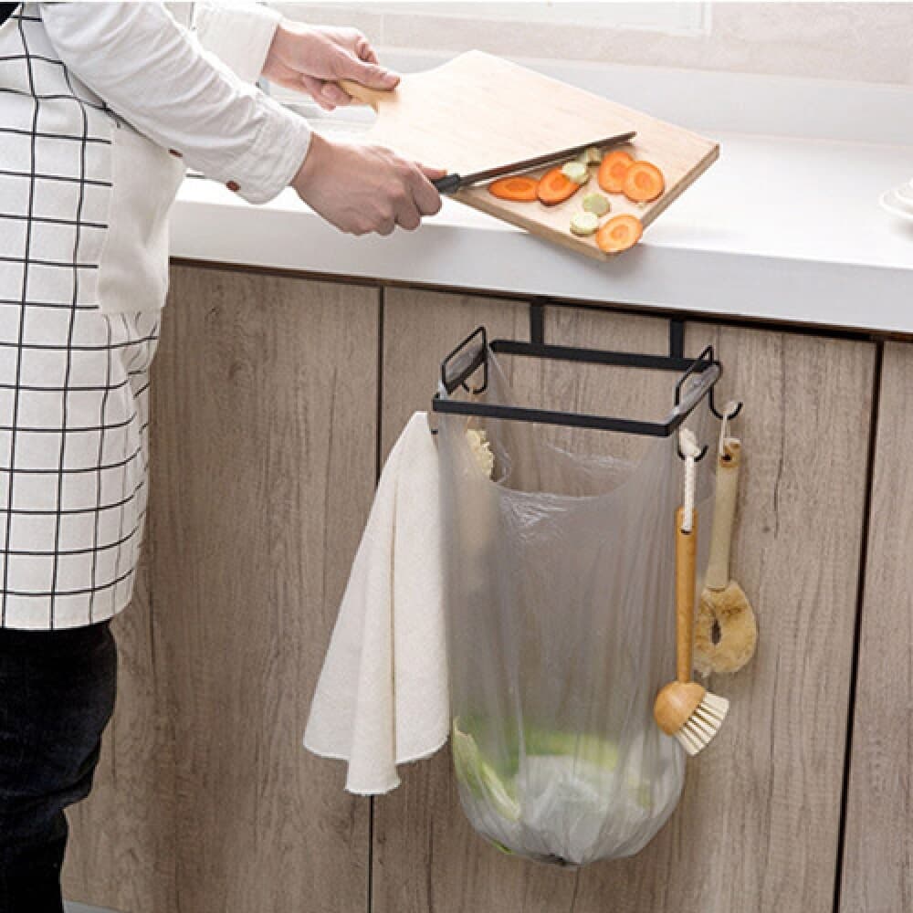 싱크 도어훅 쓰레기 봉투걸이 음식물 주방 비닐홀더