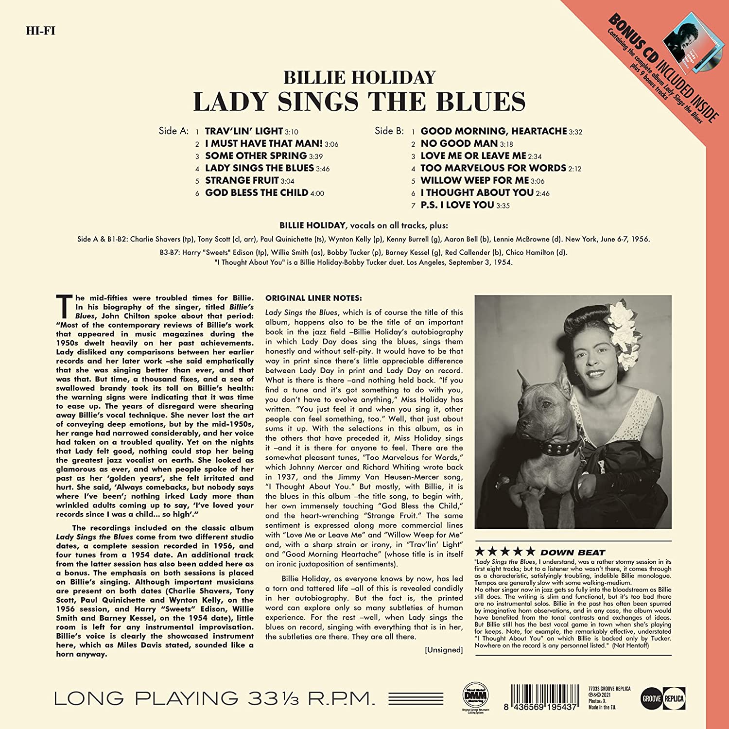 Billie Holiday (빌리 홀리데이) - Lady Sings The Blues [LP+CD]