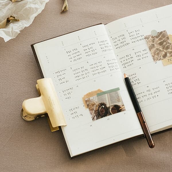 깊은시간 패브릭 다이어리 만년형 - 스몰