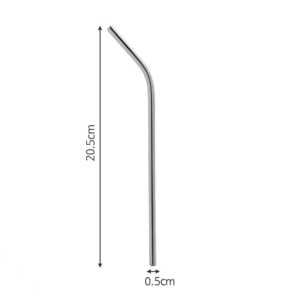 [쿠킹스]스테인리스 커브 빨대 20.5cm 스트로우