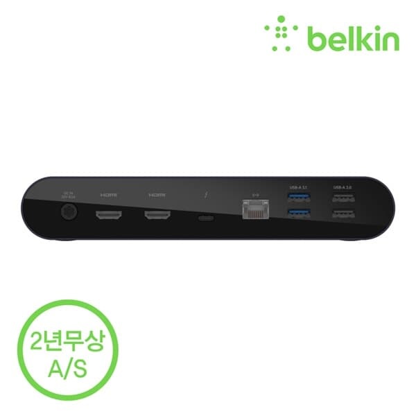 벨킨 썬더볼트 4 독 도킹스테이션 C타입 멀티 허브 INC006 맥북 프로 M1 Pro Max 8K 모니터