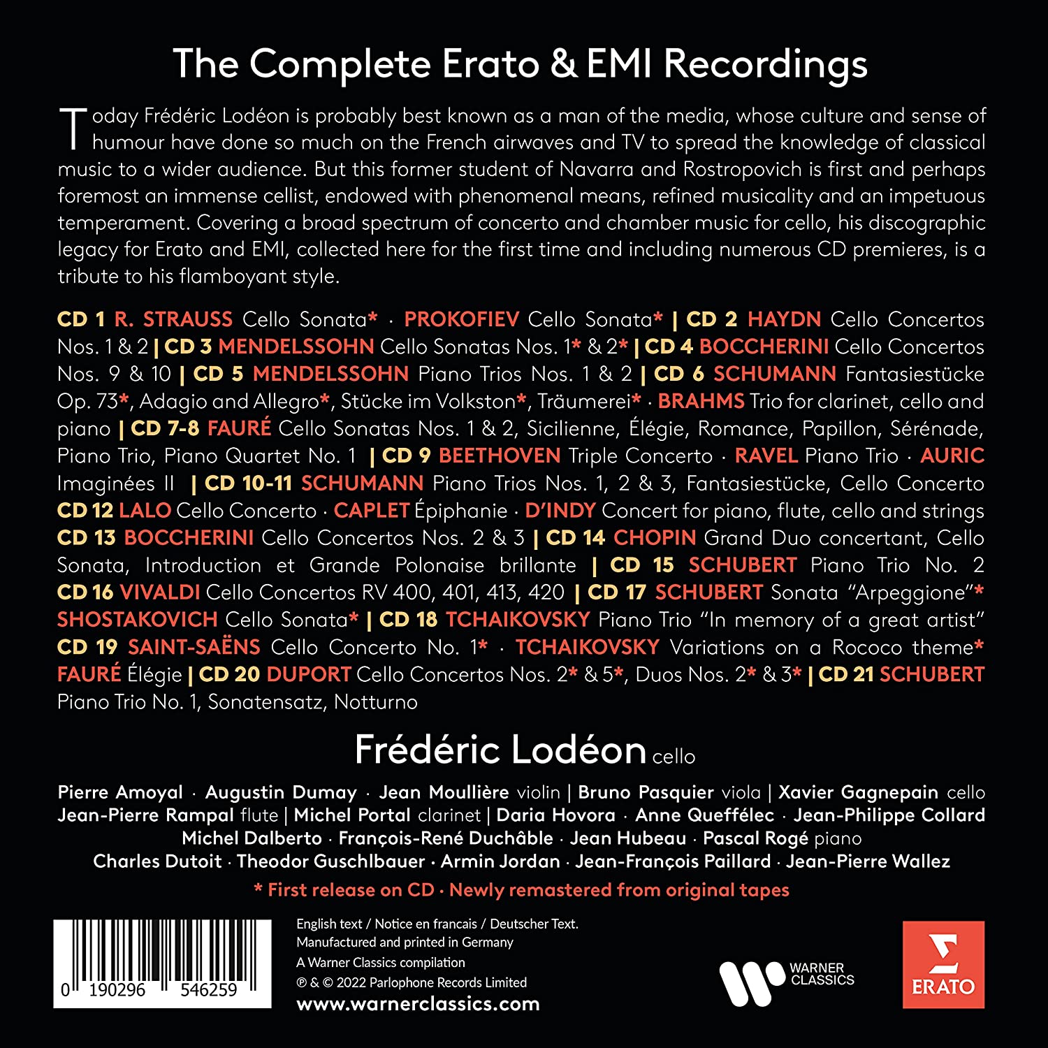Frederic Lodeon 프레데릭 로데옹 에라토 녹음 전곡집 (The Complete Erato & EMI Recordings - Le Flamboyant) 