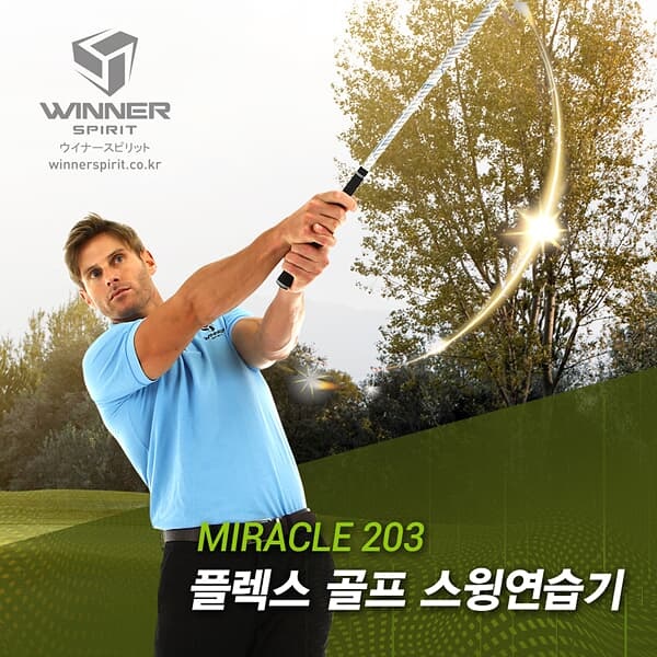 위너스피릿 미라클 203 플렉스 골프 스윙연습기(WSI-203)