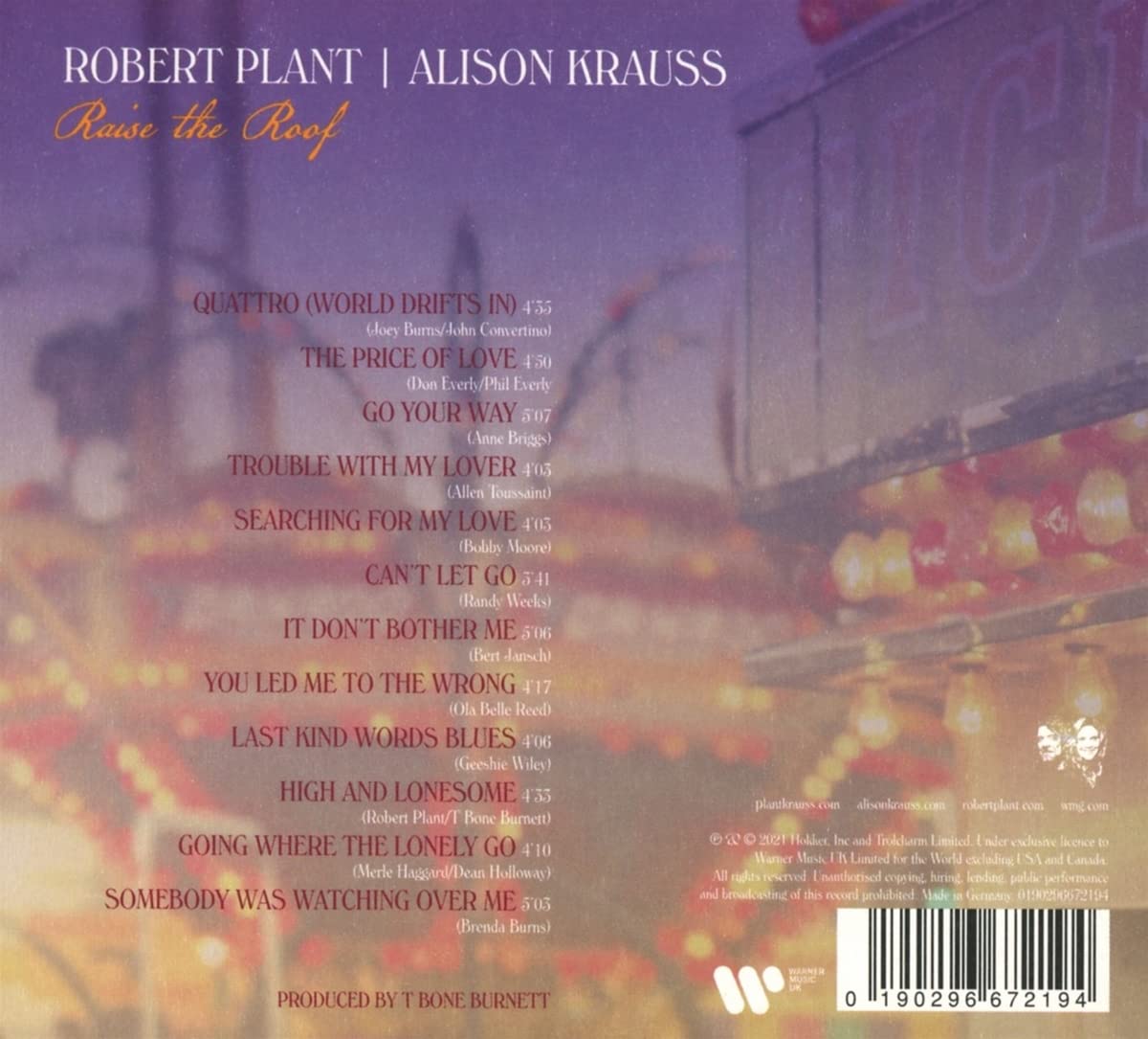 Robert Plant / Alison Krauss (로버트 플랜트 / 앨리슨 크라우스) - Raise The Roof 