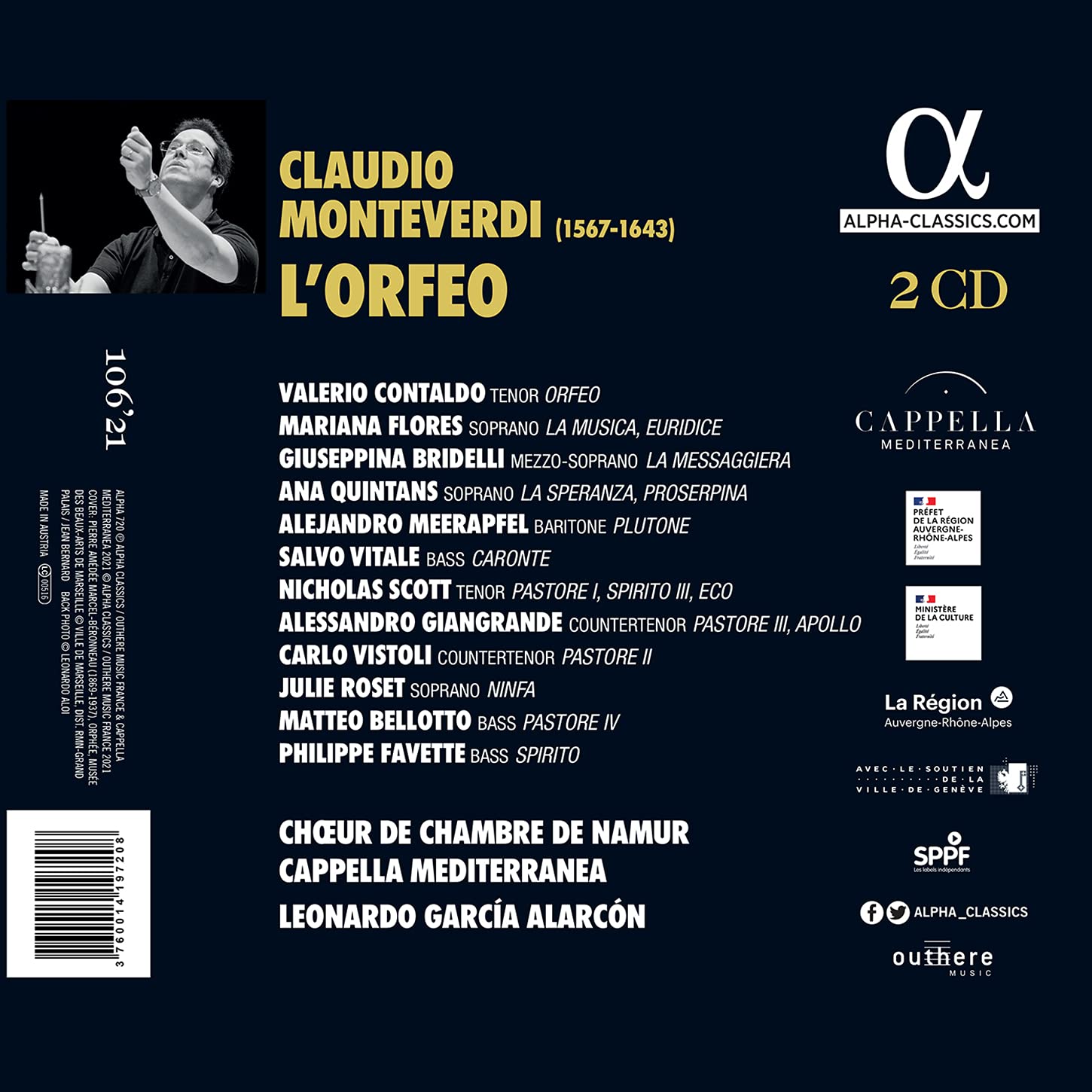 Valerio Contaldo 몬테베르디: 오페라 '오르페오' (Monteverdi: L'Orfeo) 