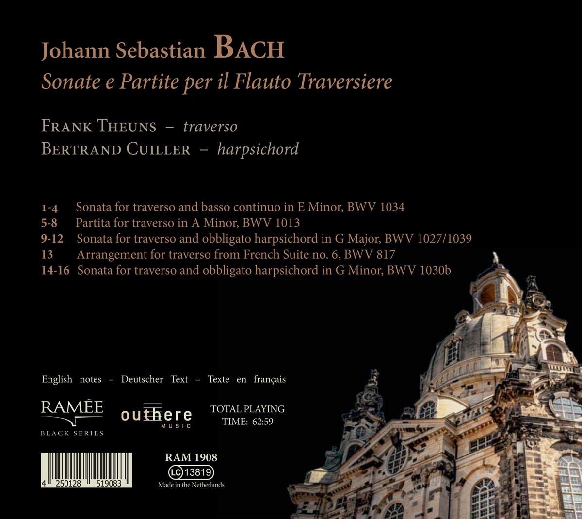 Frank Theuns / Bertrand Cuiller 바흐: 트라베르소 플루트를 위한 소나타와 파르티타 (Bach: Sonate e Partite per il Flauto Traversiere) 
