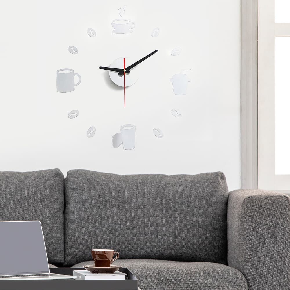 카페빈 붙이는 DIY 벽시계 아트월 거실 가벼운벽시계