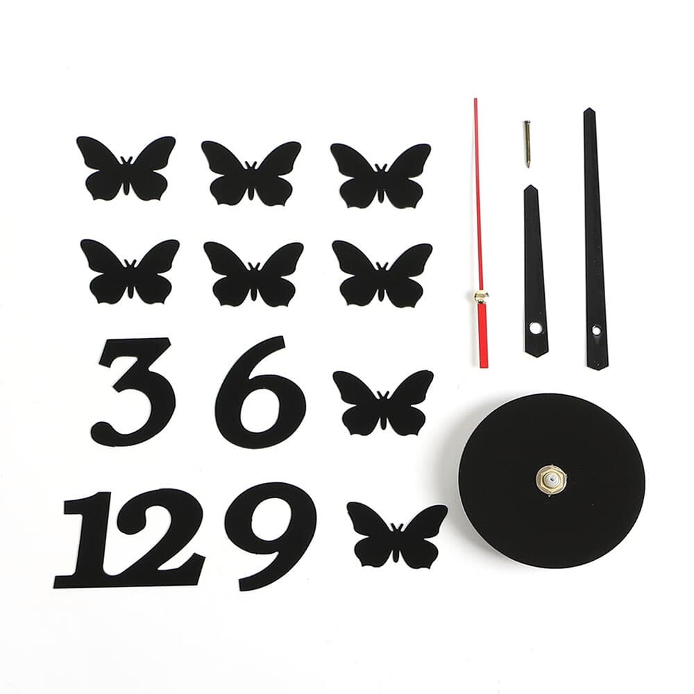 나비정원 붙이는 DIY 벽시계 아트월 거실 포인트시계