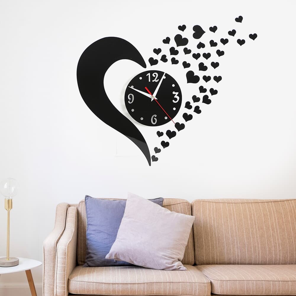 하트모아 붙이는 DIY 벽시계 월데코 거실 시계만들기