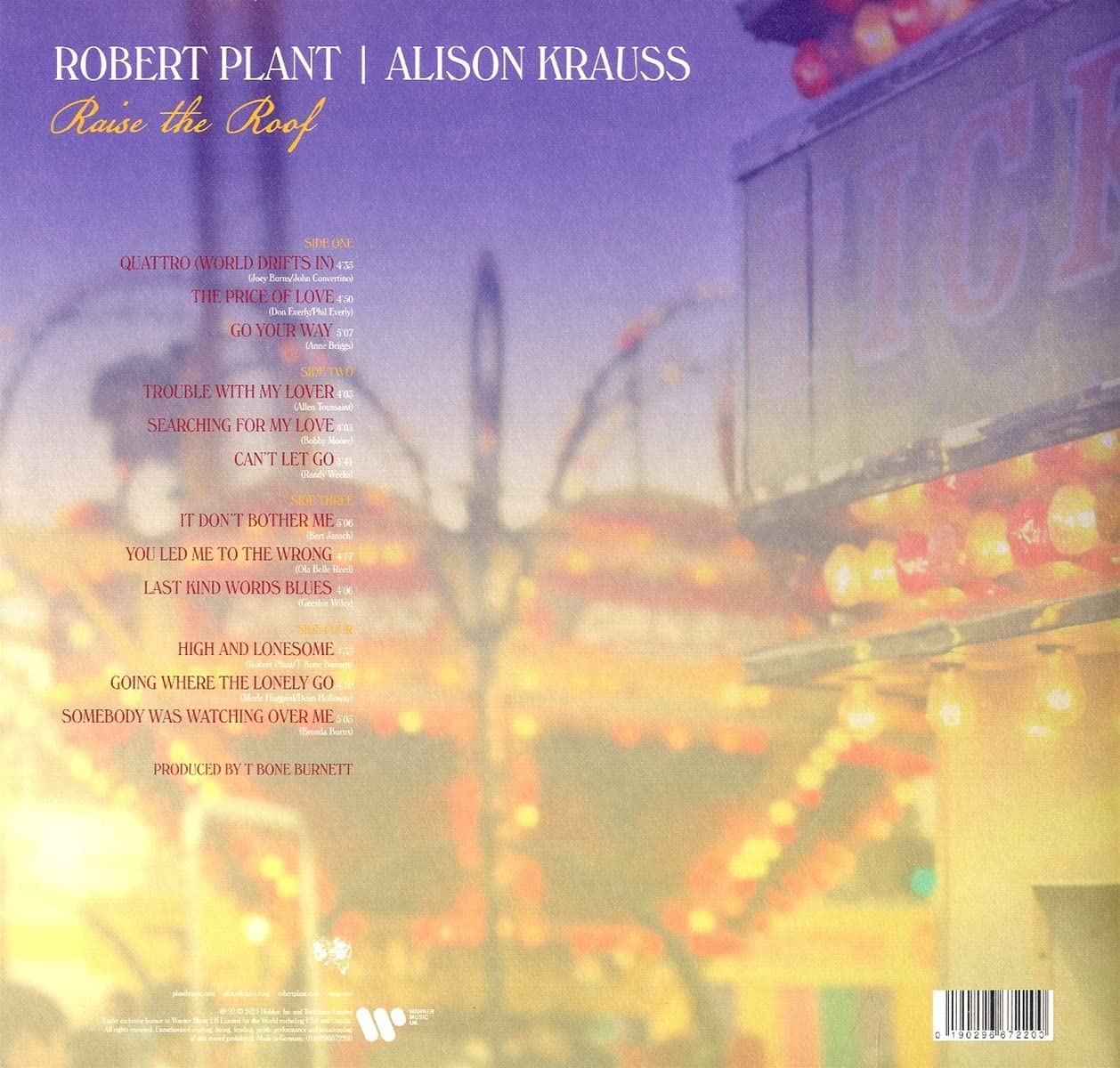 Robert Plant / Alison Krauss (로버트 플랜트 / 앨리슨 크라우스) - Raise The Roof [2LP]