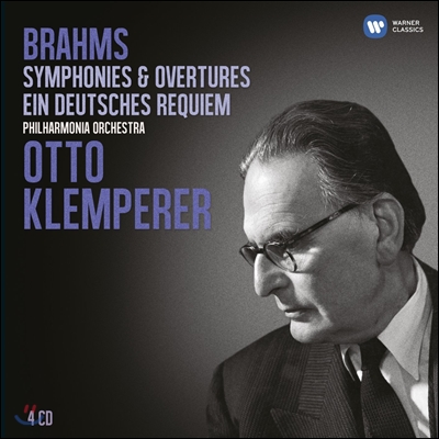 [4CD BOX SET 수입] Otto Klemperer 브람스: 교향곡, 독일 레퀴엠 (Brahms: Symphones / Overtures / Deutsches Requiem) 오토 클렘페러