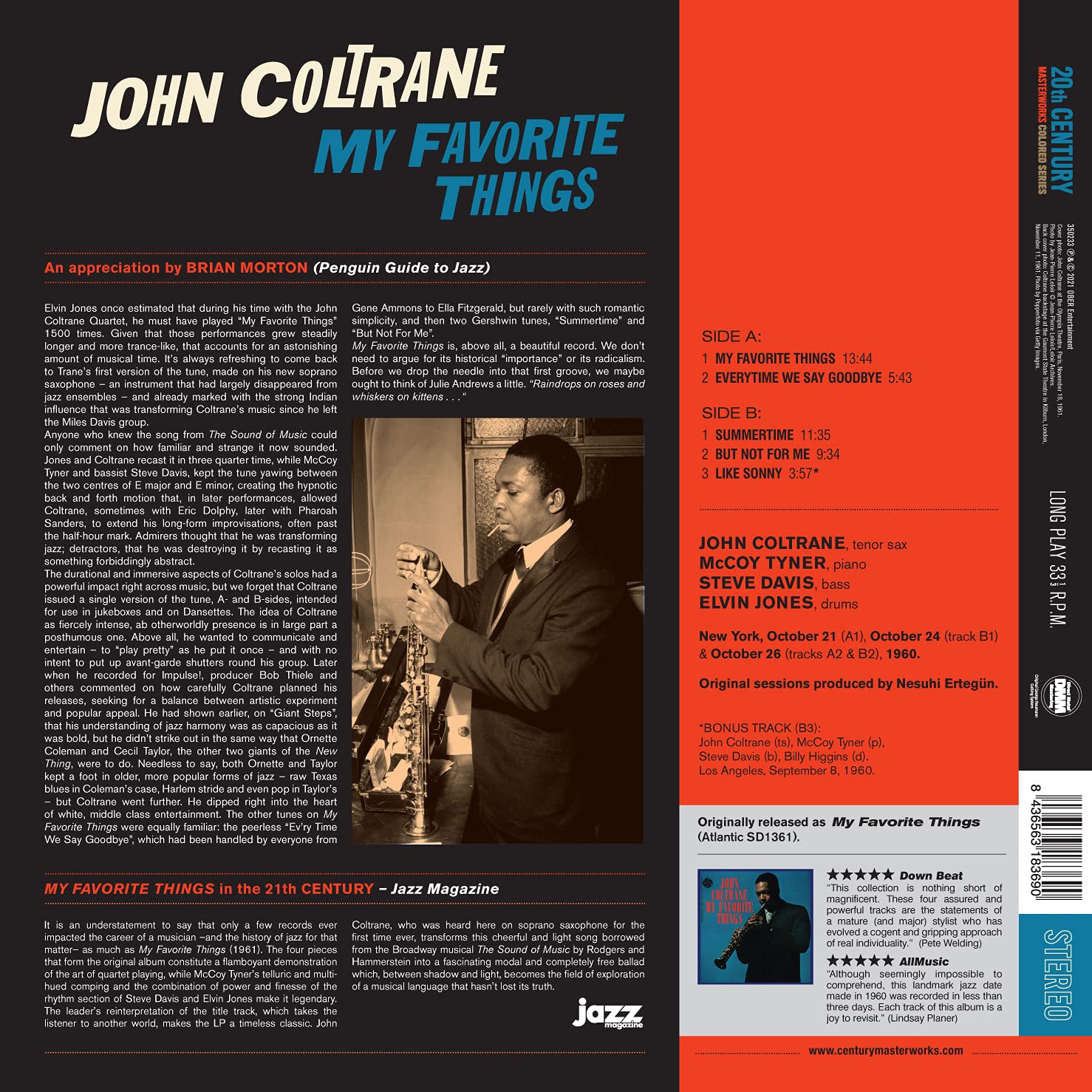 John Coltrane (존 콜트레인) - My Favorite Things [레드 컬러 LP] 