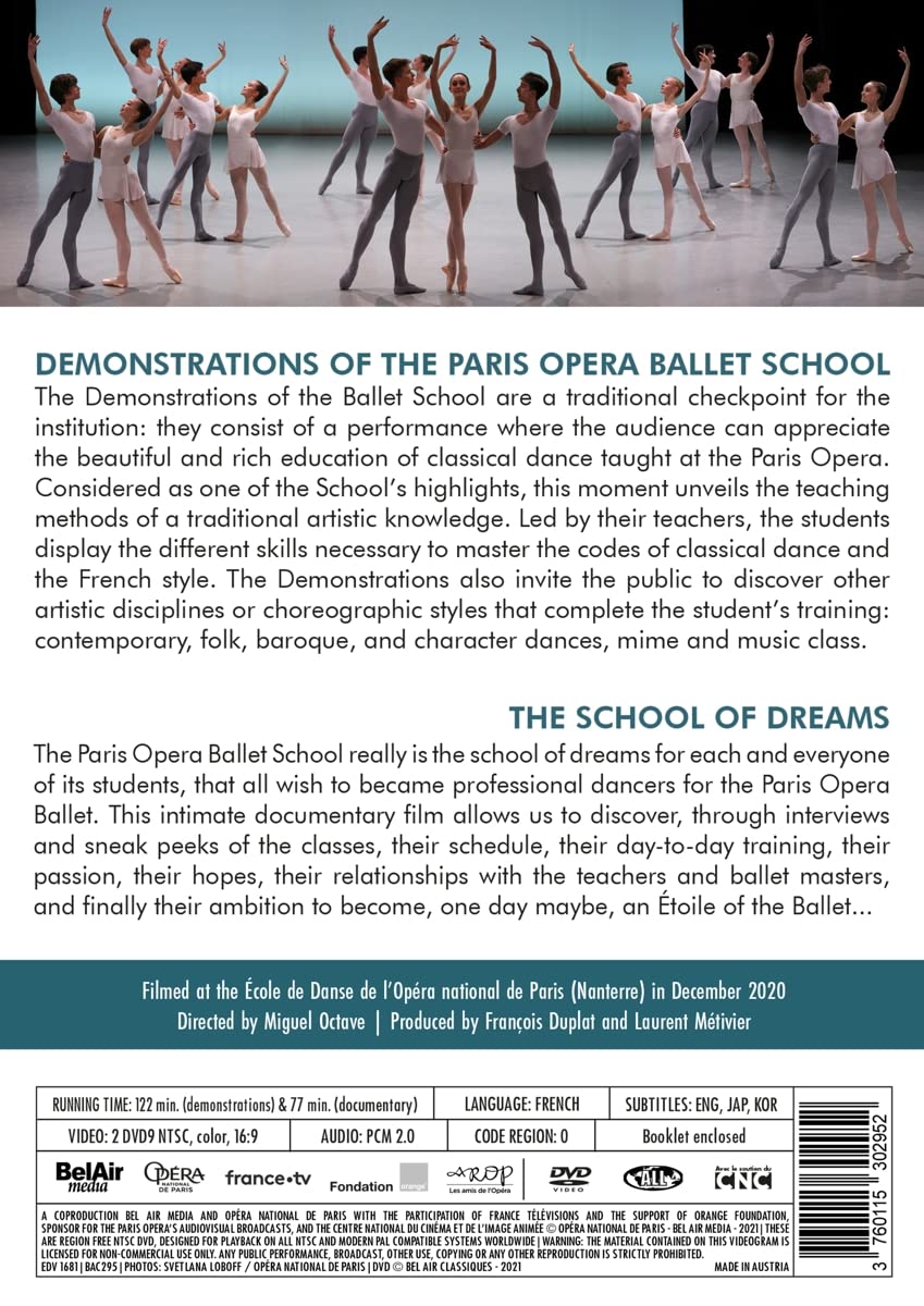Ballet de l'Opera National de Paris 파리 오페라 발레학교 연습 시연 & 다큐멘터리 (Pas d'Ecole) 