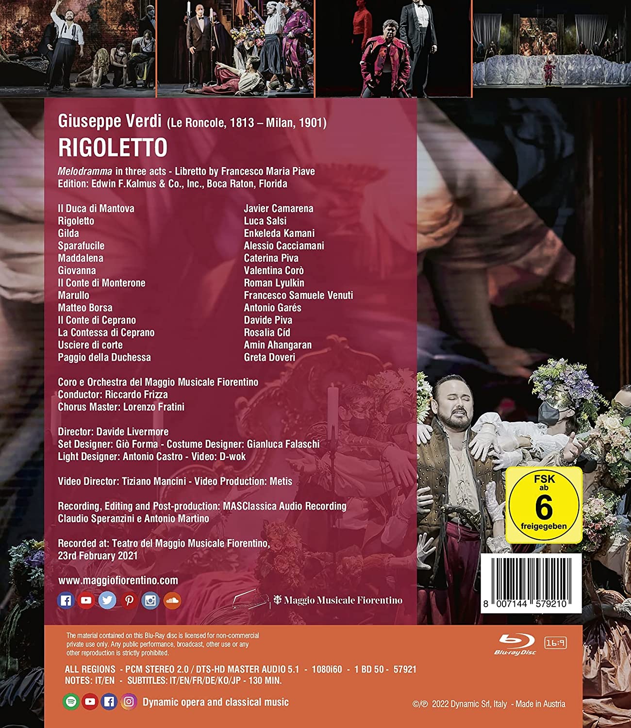 Riccardo Frizza 베르디: 오페라 '리골레토' (Verdi: Rigoletto)