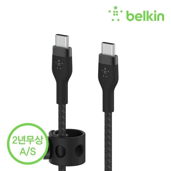 벨킨 프로 플렉스 USB-C to C타입 고속 충전 케이블 1M CAB011bt1M