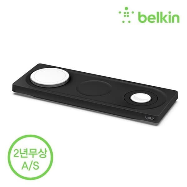 벨킨 부스트업 프로 맥세이프 3in1 15W 고속 무선 충전 패드 WIZ016kr