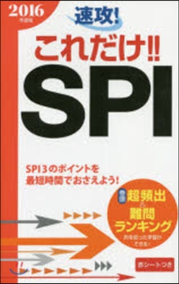 速攻!これだけ!! SPI 2016年度版