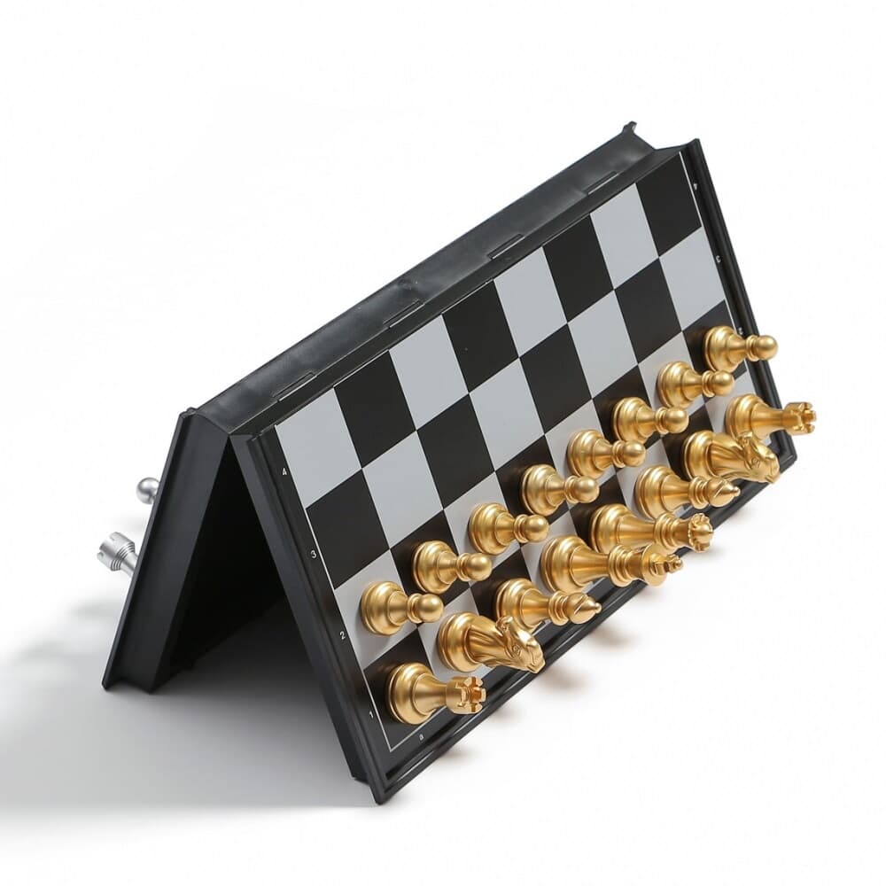 앤티크 접이식 자석 체스 두뇌훈련 체스게임세트