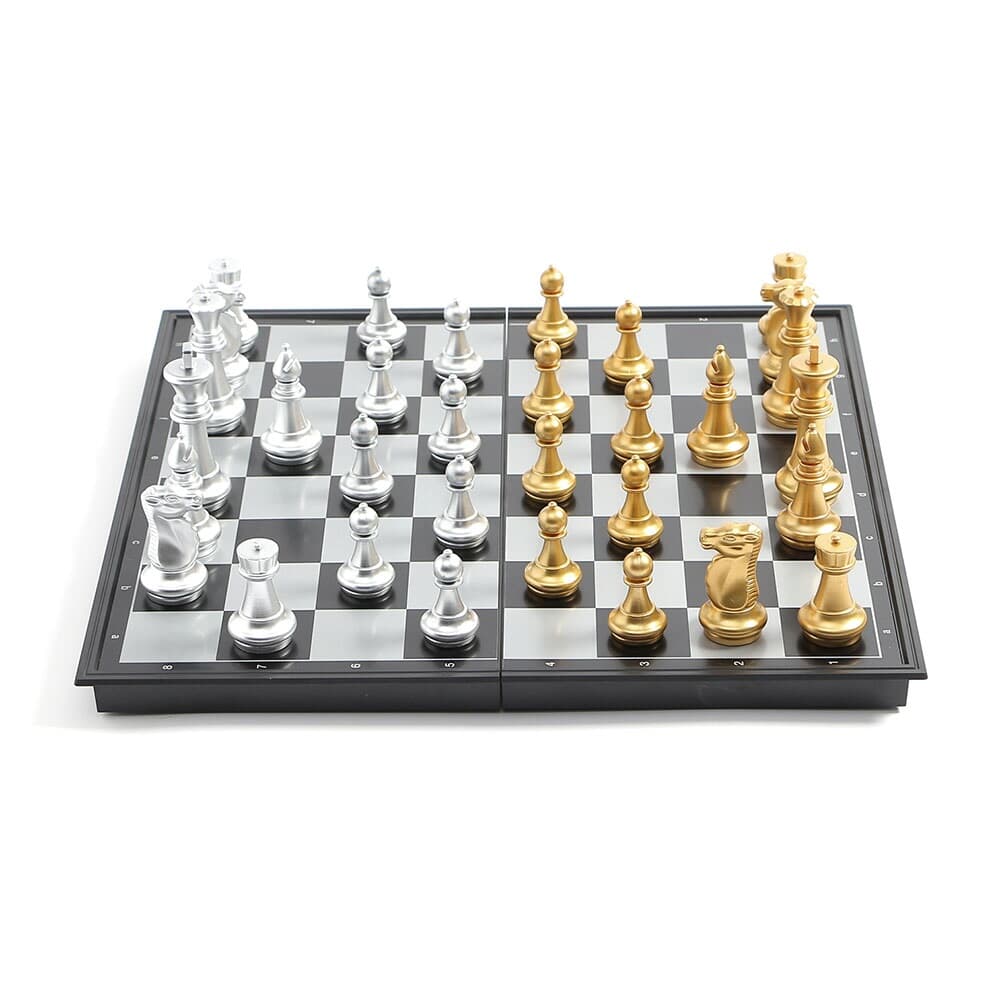 앤티크 접이식 자석 체스(36x36cm) 체스판 보드게임