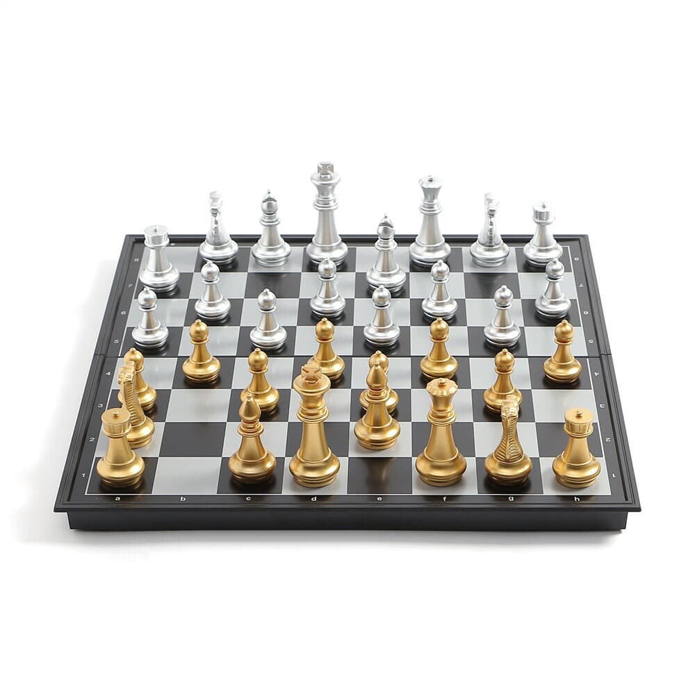 앤티크 접이식 자석 체스(36x36cm) 체스판 보드게임