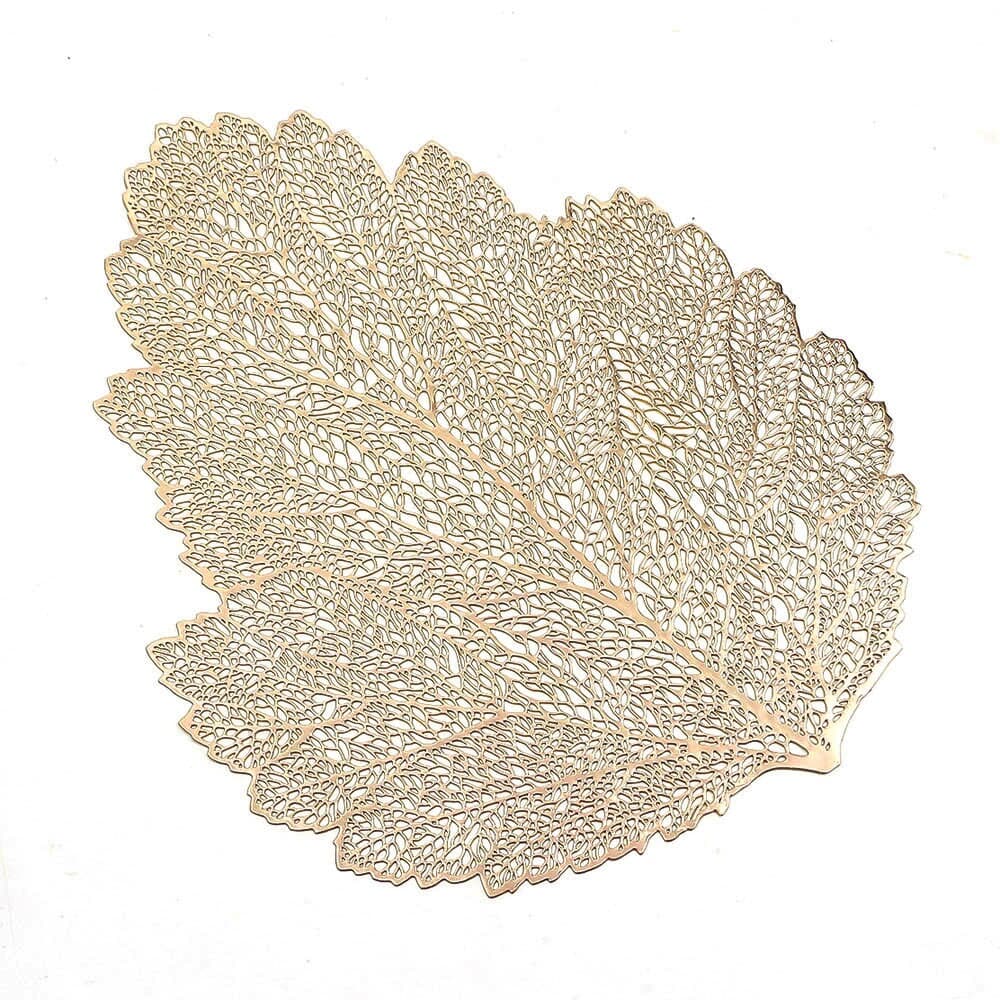 테이블데코 나뭇잎 식탁매트 2p(골드) 주방테이블매트
