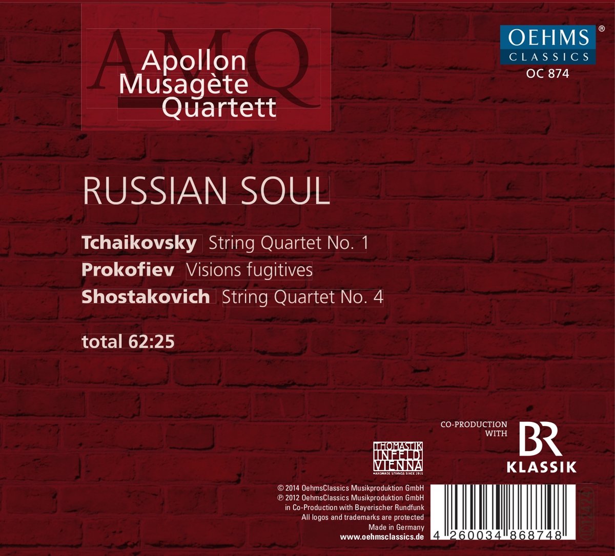 Apollon Musagete Quartett 러시안 소울 - 아폴론 무자게테 사중주단 (Russian Soul) 