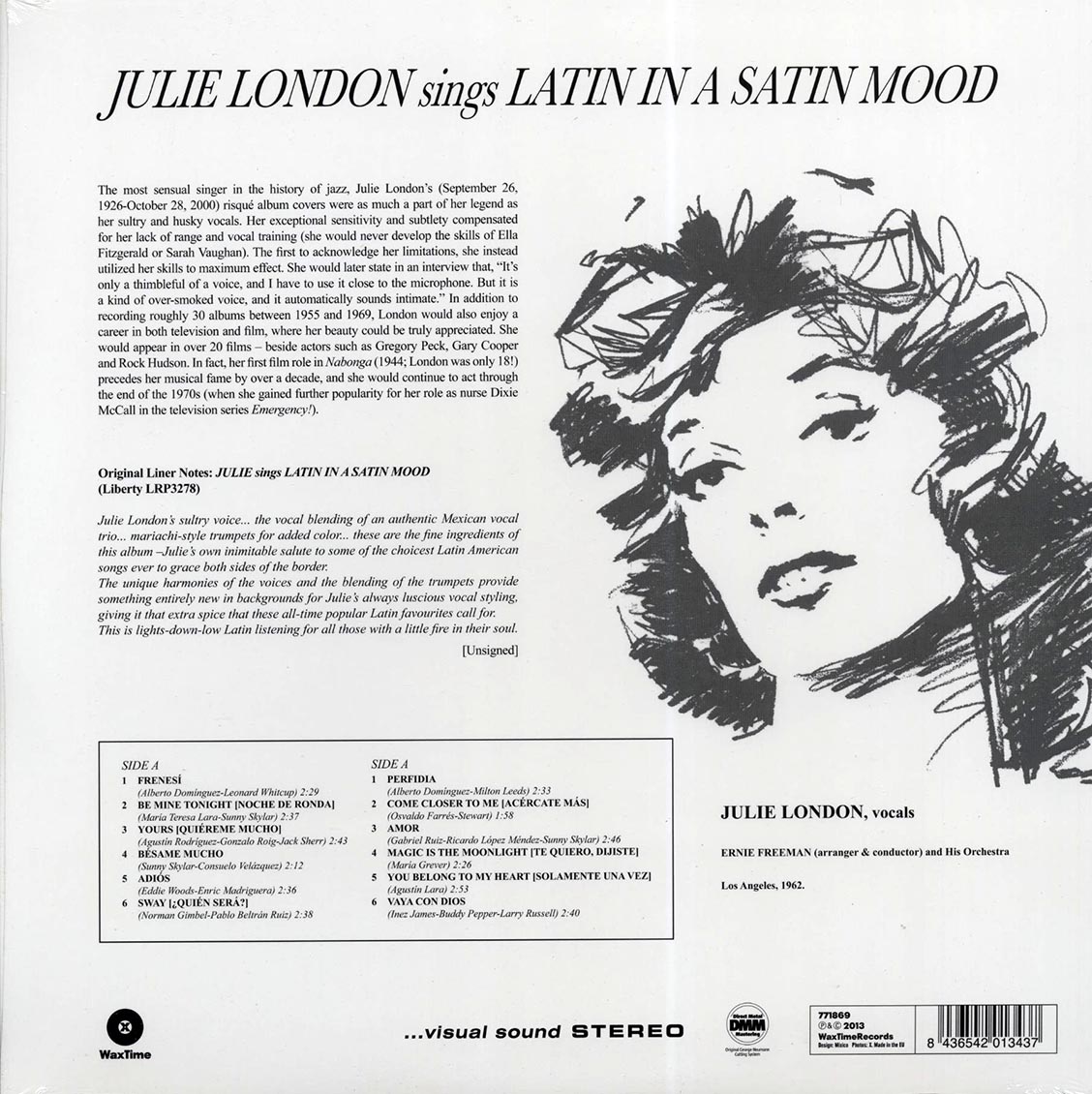 Julie London (줄리 런던) - Sings Latin In A Satin Mood [LP]
