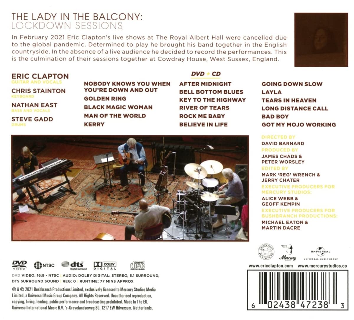 Eric Clapton (에릭 클랩튼) - The Lady In The Balcony: Lockdown Sessions [CD+DVD]